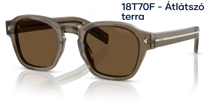PRADA PR A16S 18T70F - Átlátszó terra NAPSZEMÜVEG 