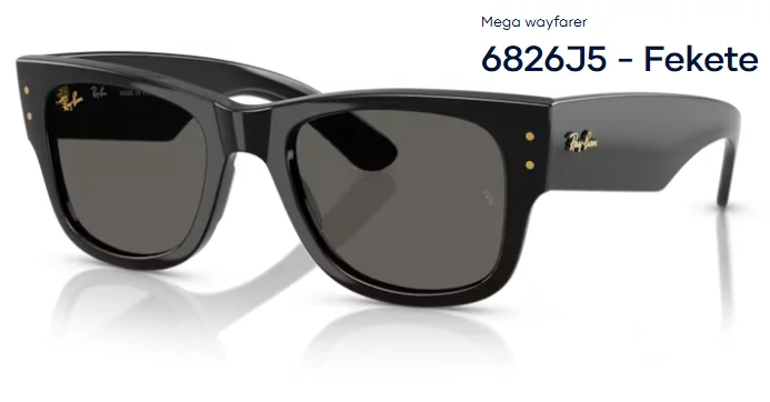 RAY-BAN MEGA WAYFARER RB6826J5 - Fekete napszemüveg