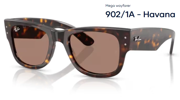 RAY-BAN MEGA WAYFARER RB902/1A - Havana napszemüveg