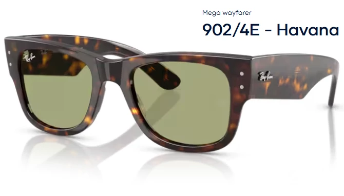 RAY-BAN MEGA WAYFARER RB902/4E - Havana napszemüveg