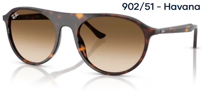 RAY-BAN RB2215 902/51 - Havana napszemüveg