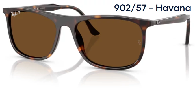 RAY-BAN RB2216 902/57 - Havana polarizált napszemüveg