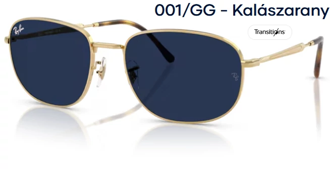 Ray-Ban RB3754 001/GG - Kalászarany fotokróm (transitions) napszemüveg