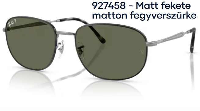 Ray-Ban RB3754 927458 - Matt fekete matton fegyverszürke polarizált napszemüveg
