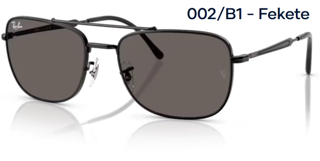 Ray-Ban RB3755 002/B1 - Fekete napszemüveg