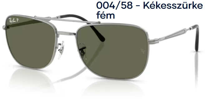 Ray-Ban RB3755 004/58 - Kékesszürke fém napszemüveg