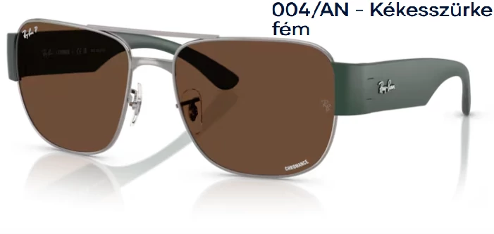 Ray-Ban RB3756CH 004/AN - Kékesszürke fém polarizált napszemüveg