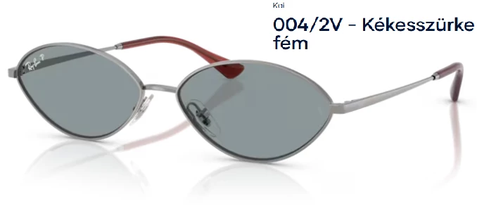 RAY-BAN RB3757 Kai 004/2V - Kékesszürke fém polarizált napszemüveg
