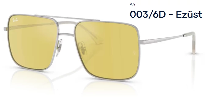 RAY-BAN ARI RB3758 003/6D - Ezüst napszemüveg
