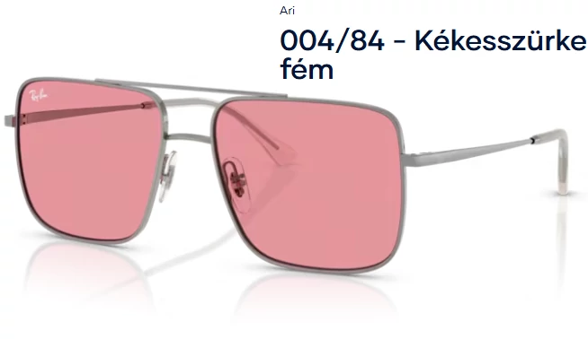 RAY-BAN ARI RB3758 004/84 - Kékesszürke fém napszemüveg