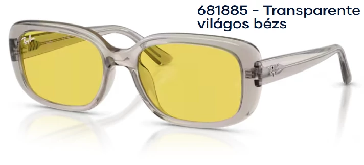RAY BAN  RB4421D 681885 - Transparente világos bézs NAPSZEMÜVEG