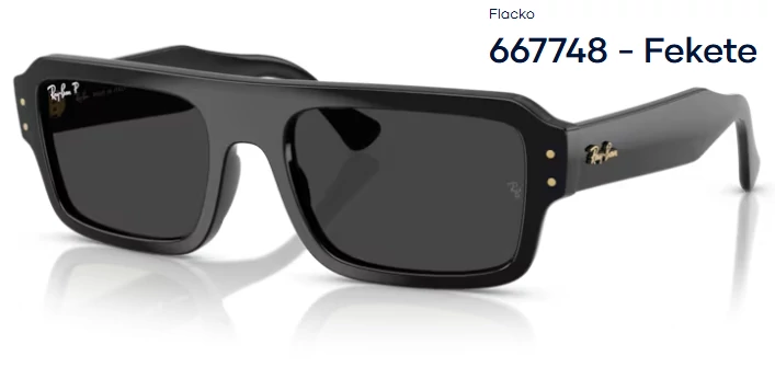 RAY-BAN RB4454 FLACKO 667748 - Fekete NAPSZEMÜVEG