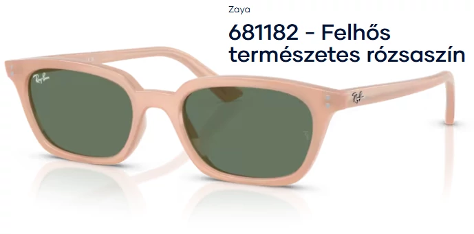RAY-BAN RB4456 ZAYA 681182 - Felhős természetes rózsaszín napszemüveg