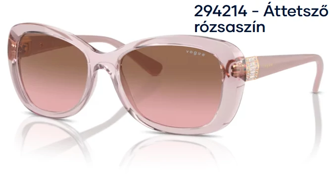 VOGUE VO2943SB 294214 - Áttetsző rózsaszín NAPSZEMÜVEG