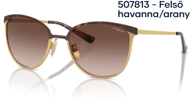 VOGUE VO4002S 507813 - Felső havanna/arany napszemüveg