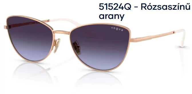 VOGUE VO4324S 51524Q - Rózsaszínű arany NAPSZEMÜVEG 
