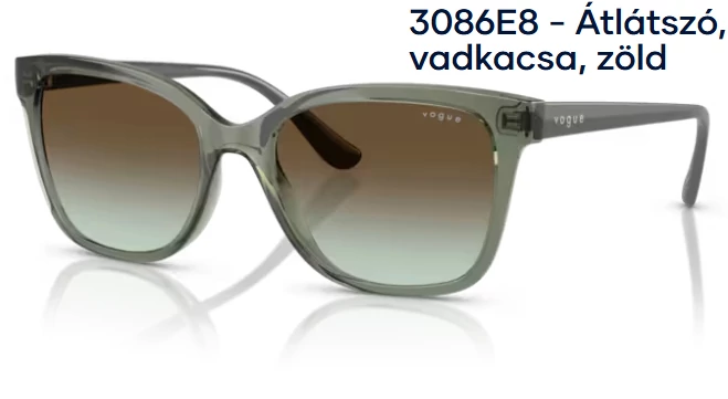 VOGUE VO5426S 3086E8 - Átlátszó, vadkacsa, zöld NAPSZEMÜVEG