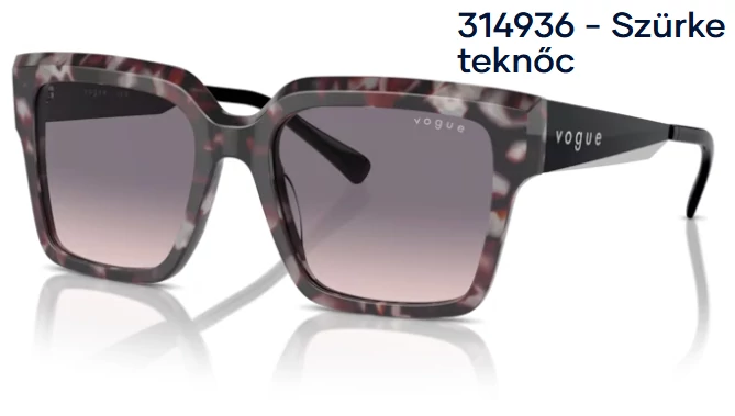 VOGUE VO5553S 314936 - Szürke teknőc NAPSZEMÜVEG