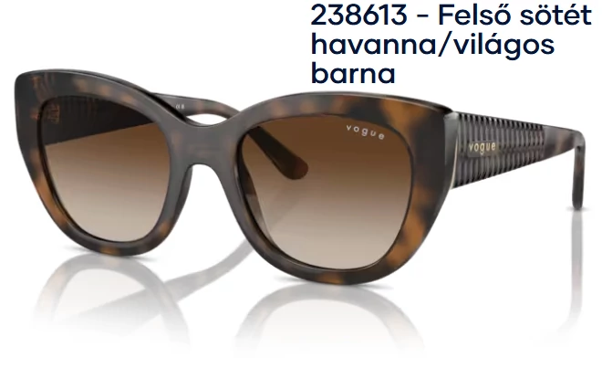 VOGUE VO5567S 238613 - Felső sötét havanna/világos barna napszemüveg