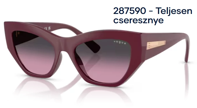 VOGUE VO5607S 287590 - Teljesen cseresznye NAPSZEMÜVEG