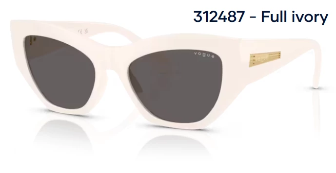 VOGUE VO5607S 312487 - Full ivory NAPSZEMÜVEG