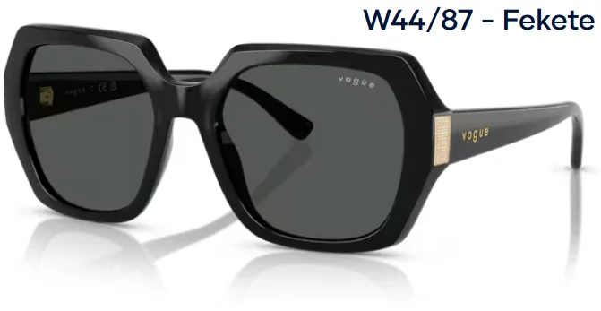 VOGUE VO5612SB W44/87 - Fekete NAPSZEMÜVEG