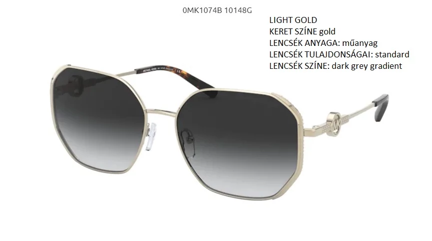 MICHAEL KORS SANTORINI MK1074B 10148G LIGHT GOLD NAPSZEMÜVEG
