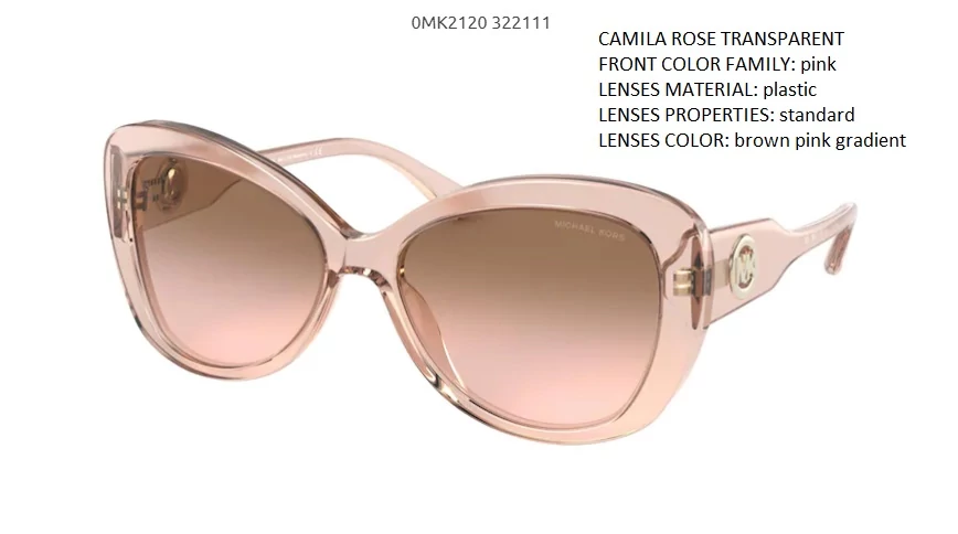 MICHAEL KORS POSITANO MK2120 322111 CAMILA ROSE TRANSPARENT NAPSZEMÜVEG