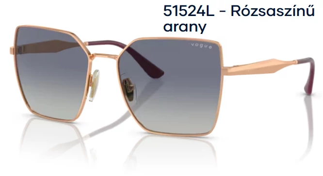 VOGUE VO4284S 51524L - Rózsaszínű arany NAPSZEMÜVEG
