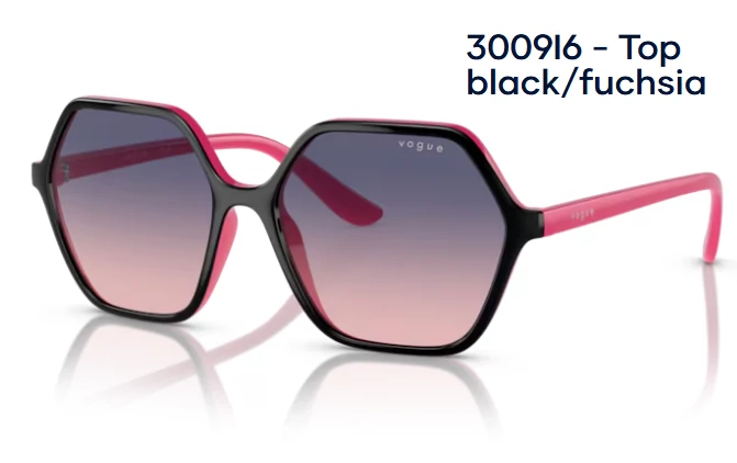 VOGUE VO5361S 3009I6 - Top black/fuchsia NAPSZEMÜVEG
