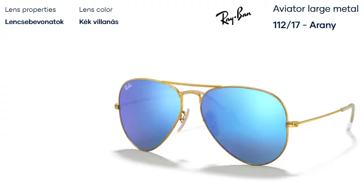 Ray-Ban RB3025 112/17 pótlencse pár