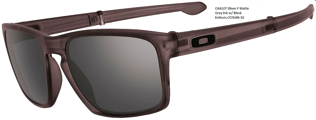 OAKLEY Sliver F Matte Grey Ink w/ Black Iridium,OO9246-02