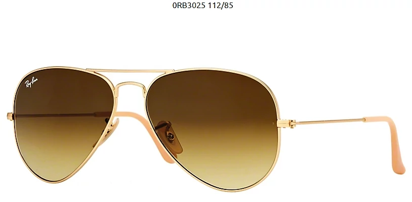 Ray-Ban RB3025 MATTE GOLD 112/85 Aviator Napszemüveg