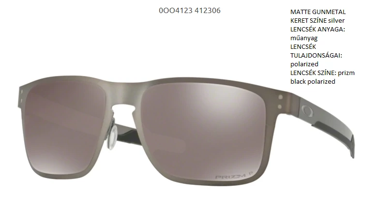 OAKLEY Holbrook Metal MATTE GUNMETAL/prizm black polarized OO4123-06 Pol. Napszemüveg