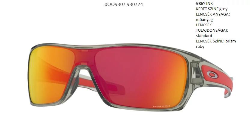 OAKLEY OO9307-24 TURBINE ROTOR GREY INK/prizm ruby Napszemüveg