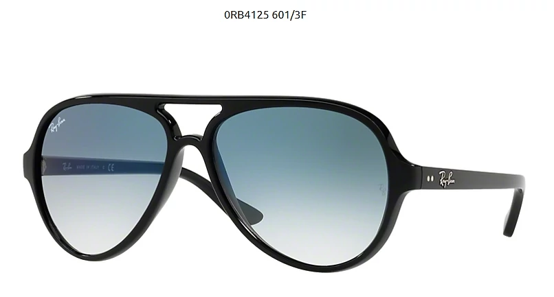 Ray-Ban RB4125 CATS 5000 601 3F BLACK Napszemüveg