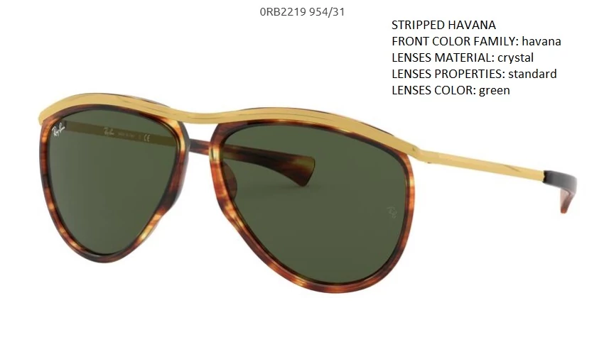 RAY-BAN RB2219 OLYMPIAN AVIATOR 954/31 NAPSZEMÜVEG