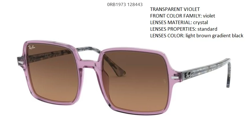 RAY-BAN RB1973 SQUARE II 128443 NAPSZEMÜVEG