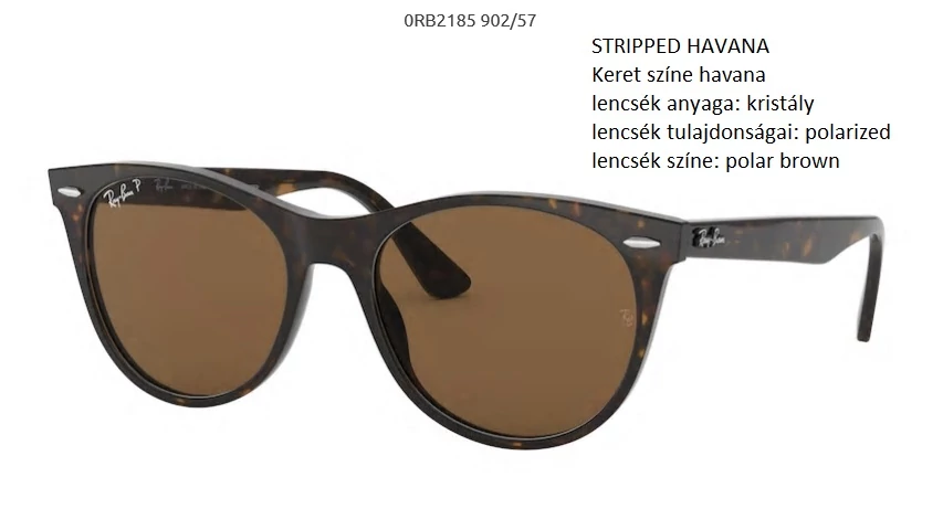 RAY-BAN RB2185 WAYFARER II 902/57 POLARIZÁLT NAPSZEMÜVEG