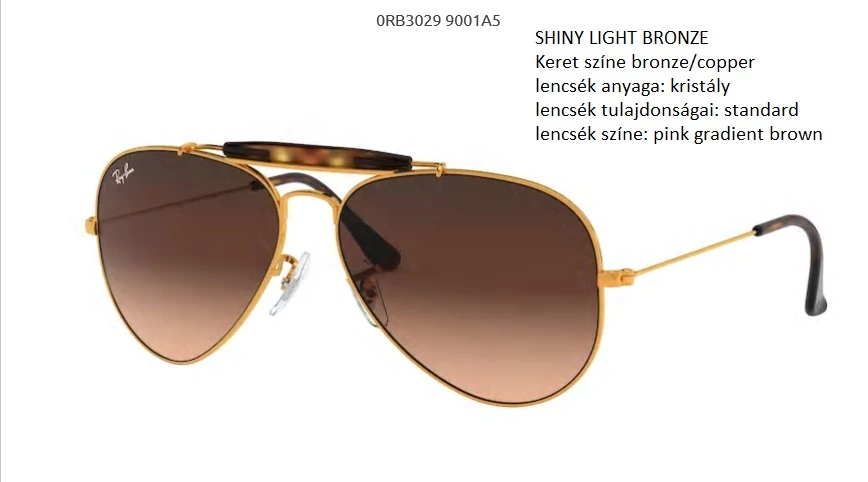 RAY-BAN RB3029 OUTDOORSMAN II  9001A5 NAPSZEMÜVEG