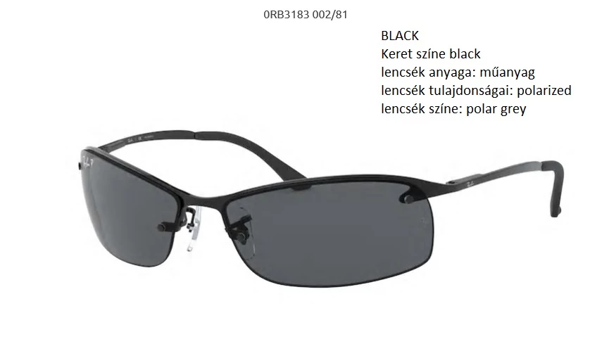 RAY-BAN RB3183  002/81 POLARIZÁLT NAPSZEMÜVEG