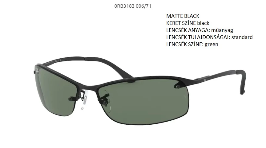 RAY-BAN RB3183 MATTE  006/71 NAPSZEMÜVEG