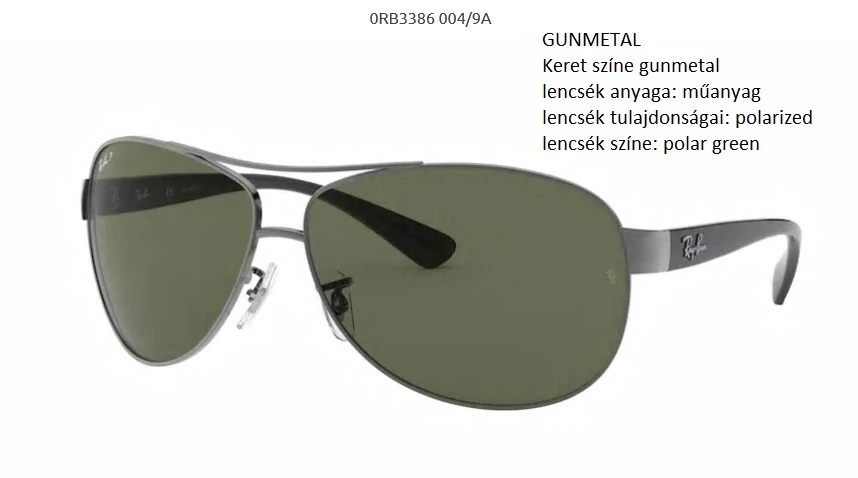 RAY-BAN RB3386  004/9A POLARIZÁLT NAPSZEMÜVEG