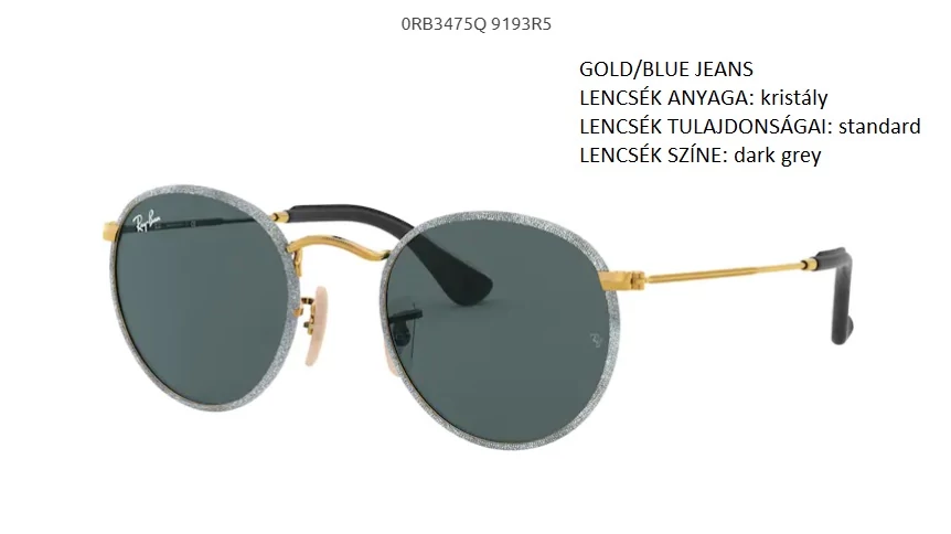 RAY-BAN RB3475Q ROUND CRAFT 9193R5 NAPSZEMÜVEG