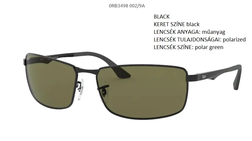 RAY-BAN RB3498N/A  002/9A POLARIZÁLT NAPSZEMÜVEG