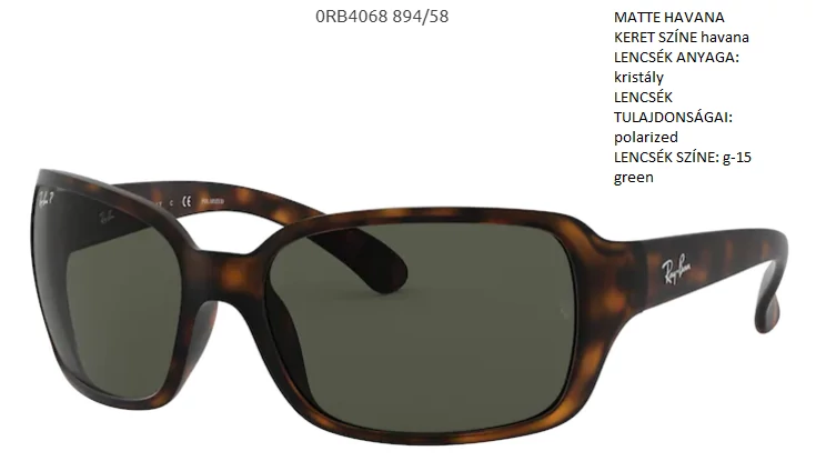 RAY-BAN RB4068 894/58 POLARIZÁLT NAPSZEMÜVEG