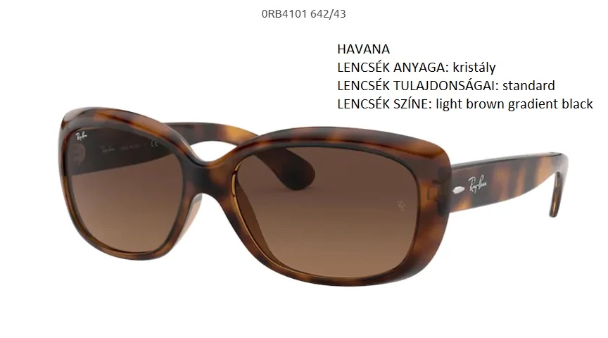 RAY-BAN RB4101 642/43 JACKIE OHH NAPSZEMÜVEG