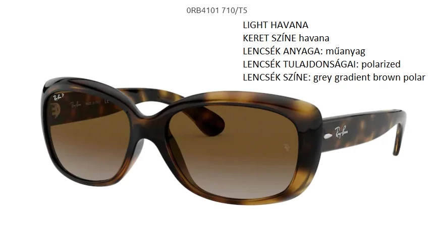 RAY-BAN RB4101 710/T5 JACKIE OHH  POLARIZÁLT NAPSZEMÜVEG