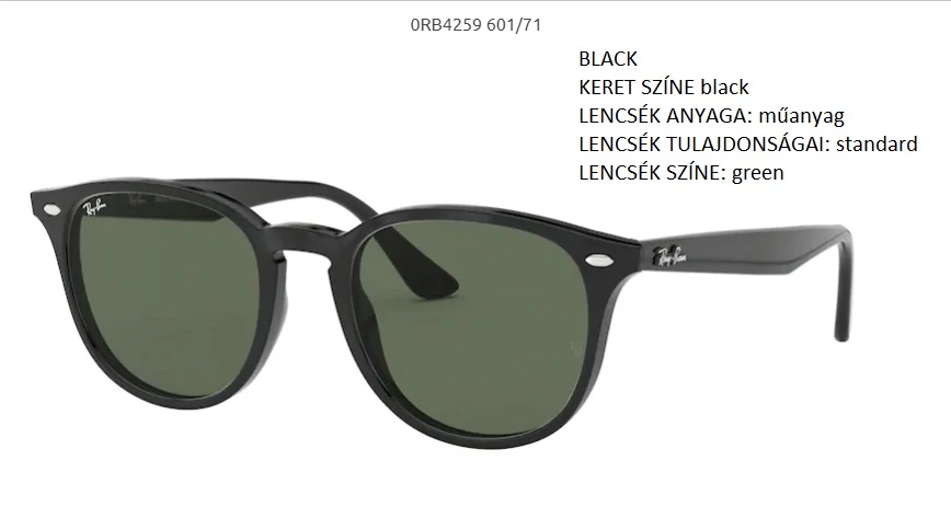 RAY-BAN RB4259 601/71 NAPSZEMÜVEG