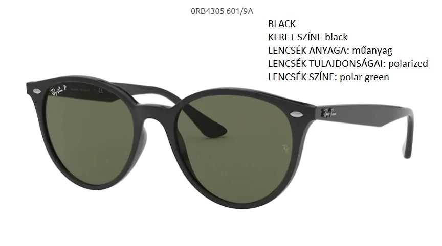 RAY-BAN RB4305 601/9A POLARIZÁLT NAPSZEMÜVEG